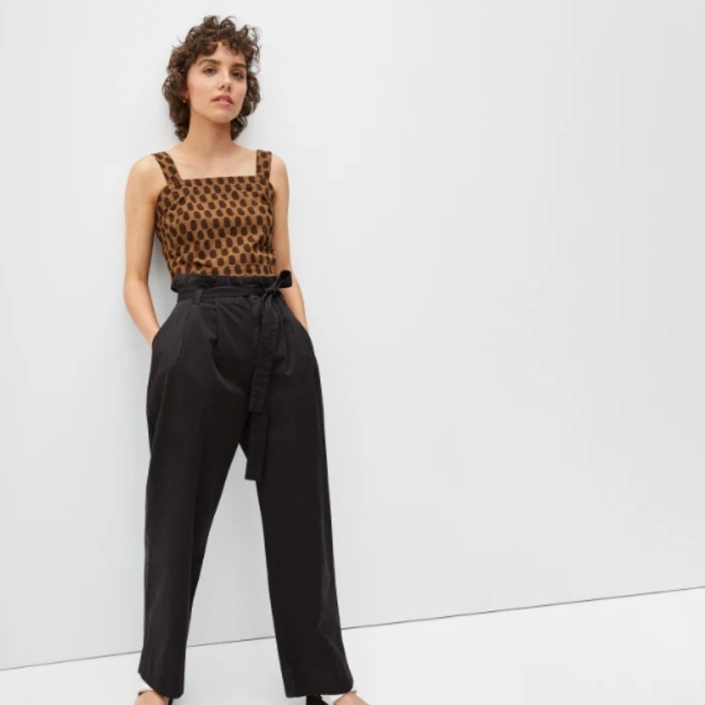 Everlane Paperbag Pants - Black - Medium